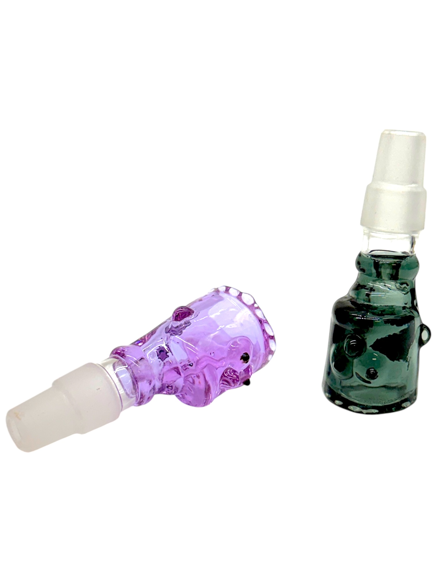 14MM/19MM GLASS MALE SLIDE BOWL DESIGN #13 - BAG OF 10