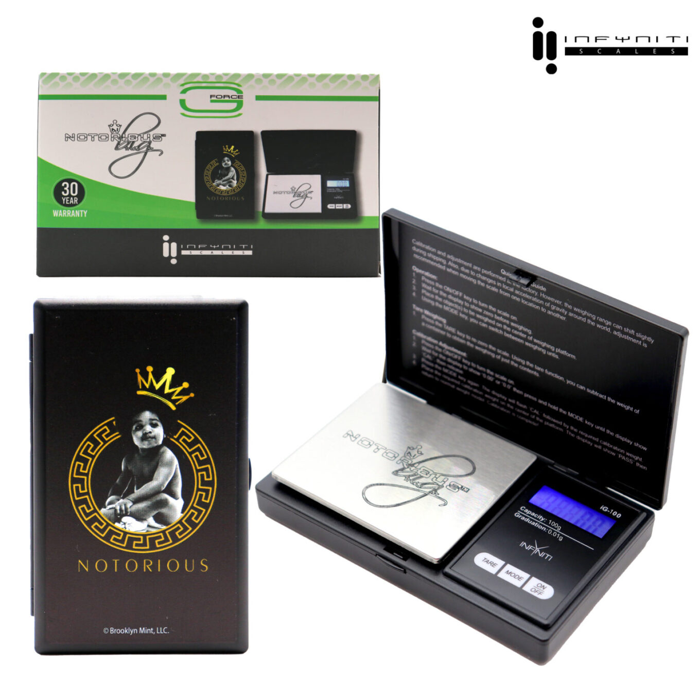 INFYNITI SCALES NOTORIOUS B.I.G. 100g x 0.01g (BGGG0100)