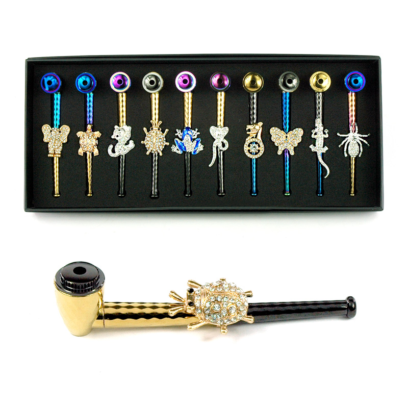 FASHION GIFTS ANIMALS METAL PIPE - DISPLAY OF 10