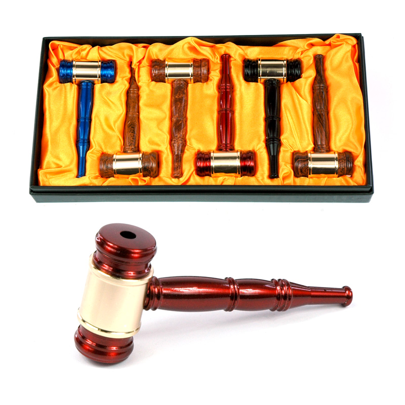 FASHION GIFTS WOODEN PIPE SET - DISPLAY OF 6