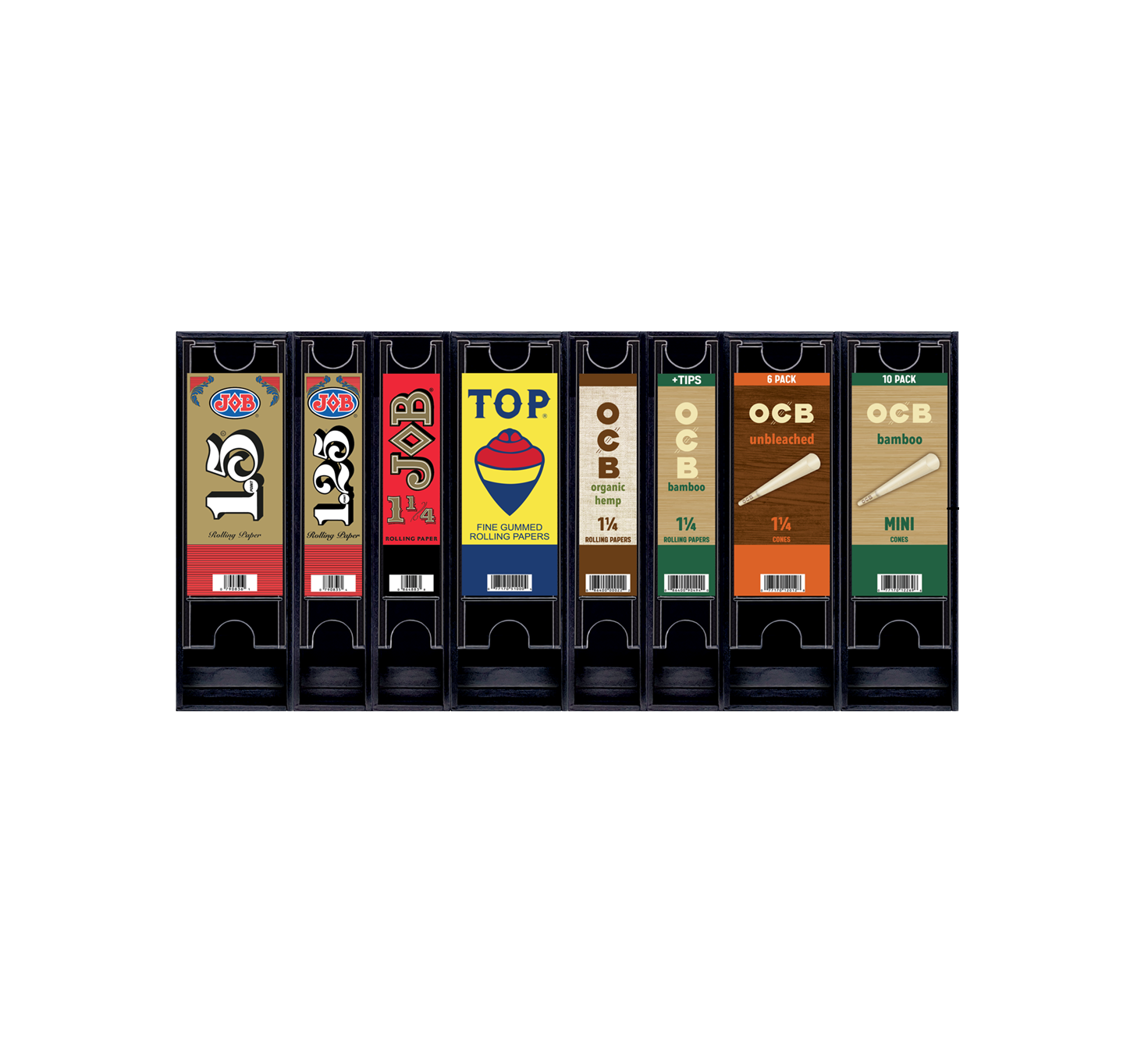 MODULAR CIGARETTE 8 SLOTS PAPER / CONE - DISPLAY OF 152