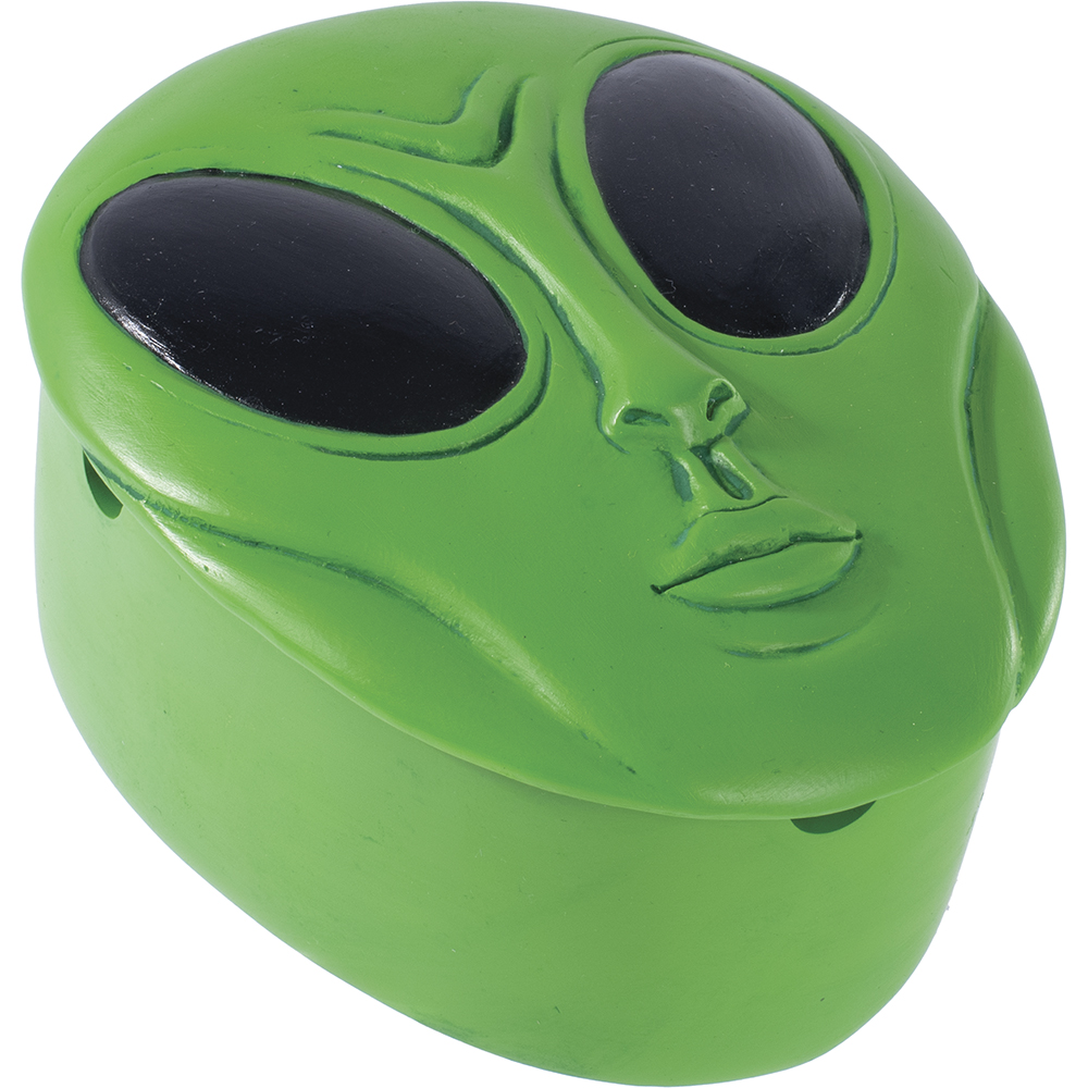 FUJIMA GREEN ALIEN COVERED ASHTRAY