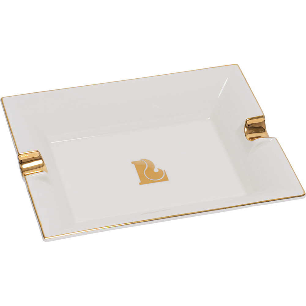 LUCIENNE WHITE SQUARE CIGAR ASHTRAY