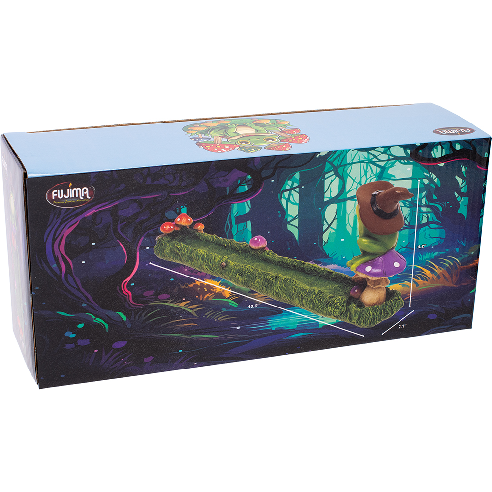 FUJIMA FROG IN HAT INCENSE BURNER