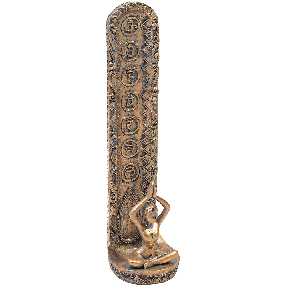 FUJIMA 7 CHAKRA POLYSTONE INCENSE BURNER