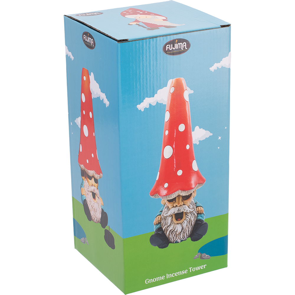 FUJIMA 11.1IN GNOME LONGHEAD INCENSE TOWER