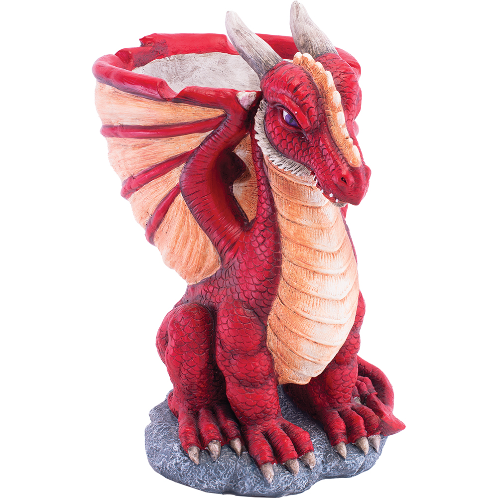FUJIMA RED DRAGON OVERSIZED ASHTRAY 20"