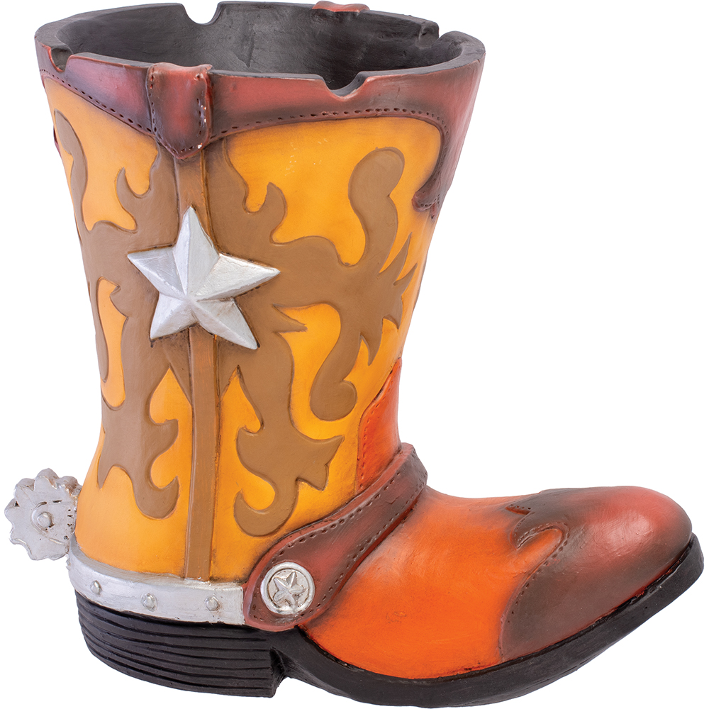 FUJIMA COWBOY BOOT OVERSIZED ASHTRAY 16"