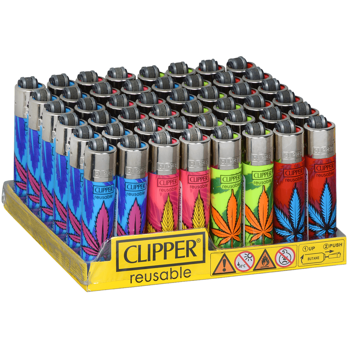 CLIPPER CP22 MICRO FRESH WEED LIGHTERS - DISPLAY OF 48