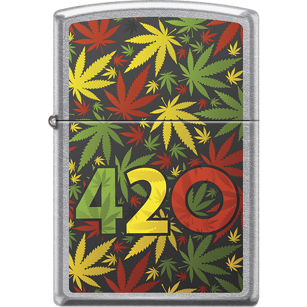 ZIPPO RASTA CANNABIS LEAVES LIGHTER