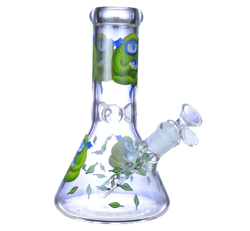 (REMEMBERING HOW TO LISTEN) THICK BEAKER GLASS WATERPIPE 9"