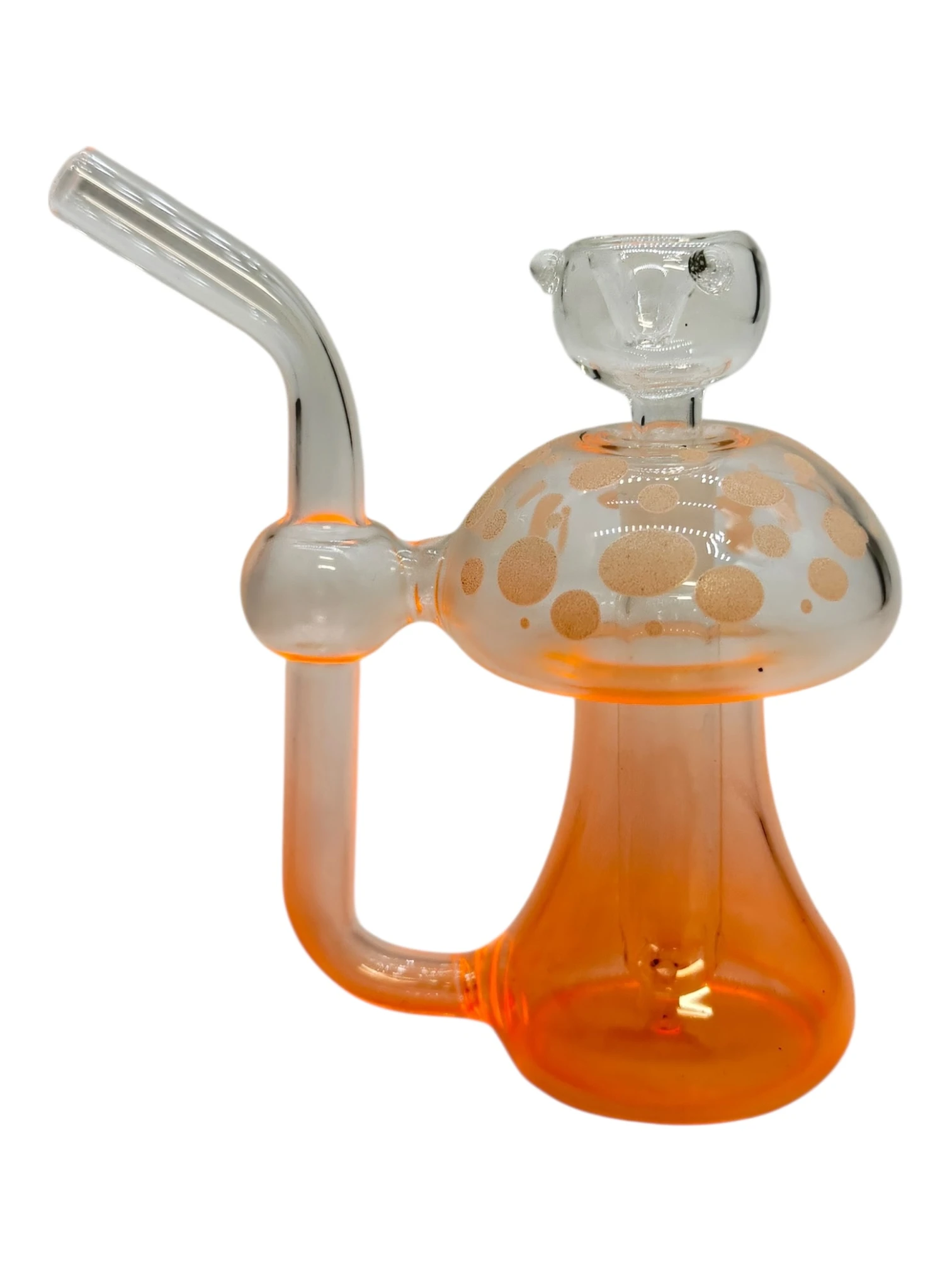 MINI MUSHROOM ASSORTED COLOR GLASS WATERPIPE 4"
