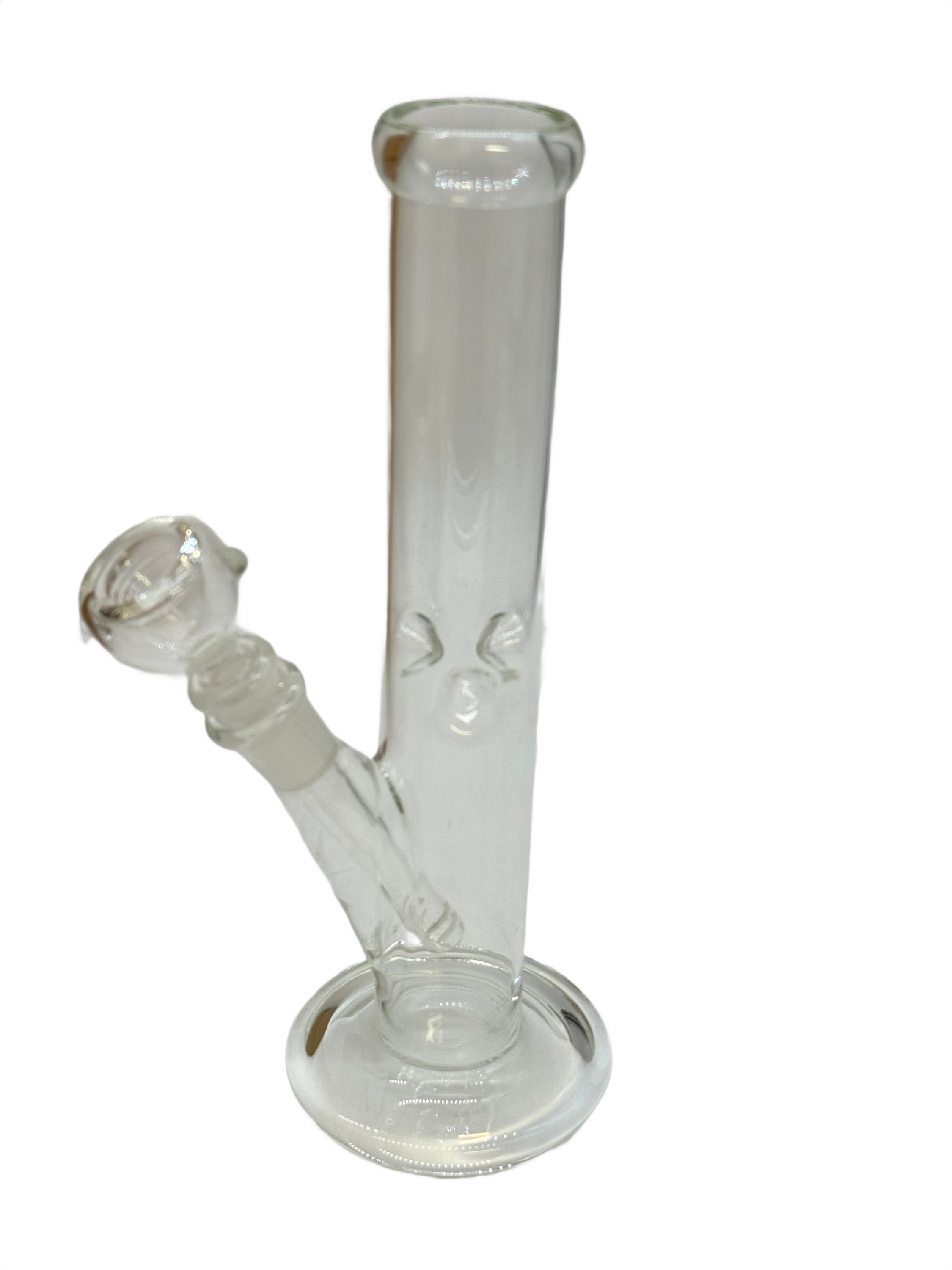 STRAIGHT TUBE GLASS DOWNSTEM WATERPIPE 12"