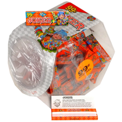 JOKER 1 1/4 SLOW BURNING ROLLING PAPER - JAR OF 72