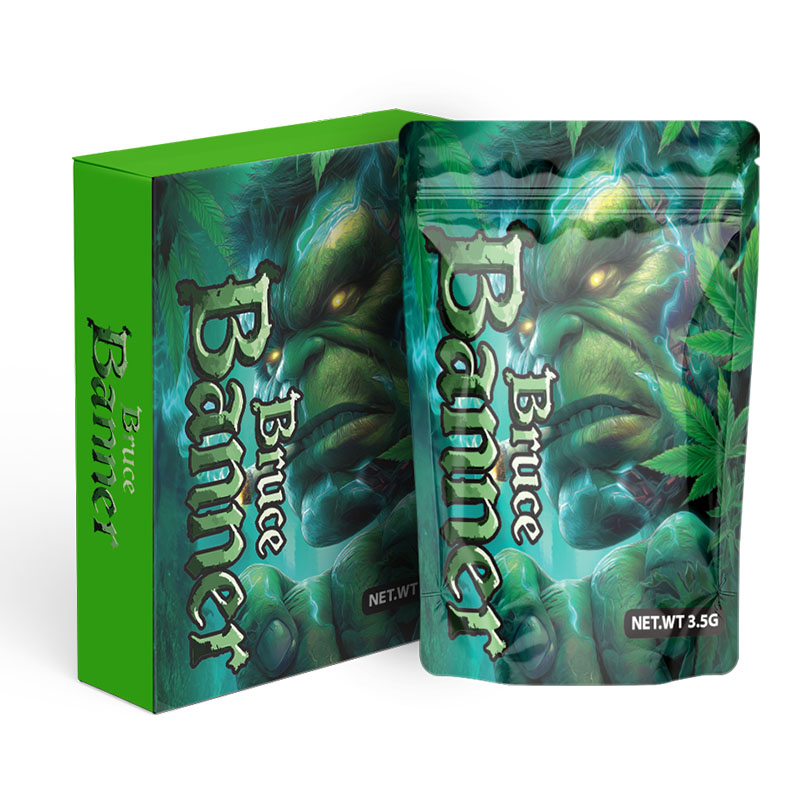 SMELL PROOF 3.5G MYLAR PLASTIC BAGS WITH MATCHING PACK - BAG OF 50 - STYLE 2