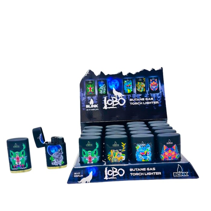 BLINK LOBO TORCH LIGHTER - DISPLAY OF 20