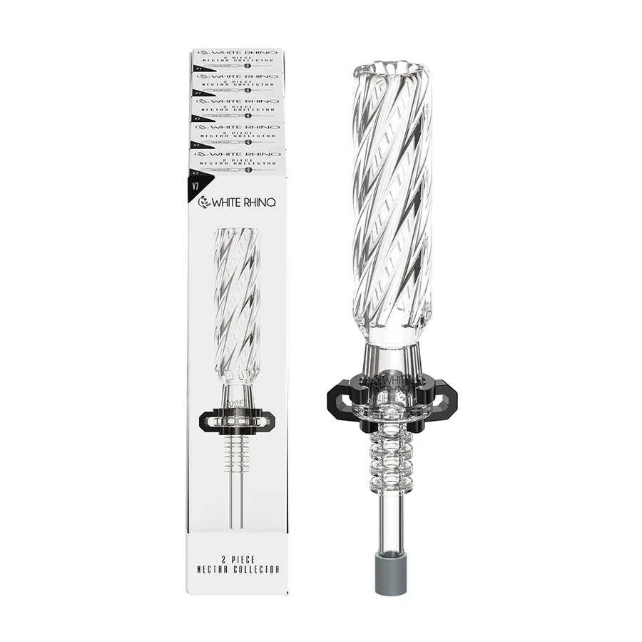 WHITE RHINO 2 PIECE V7 NECTAR COLLECTOR - DISPLAY OF 5