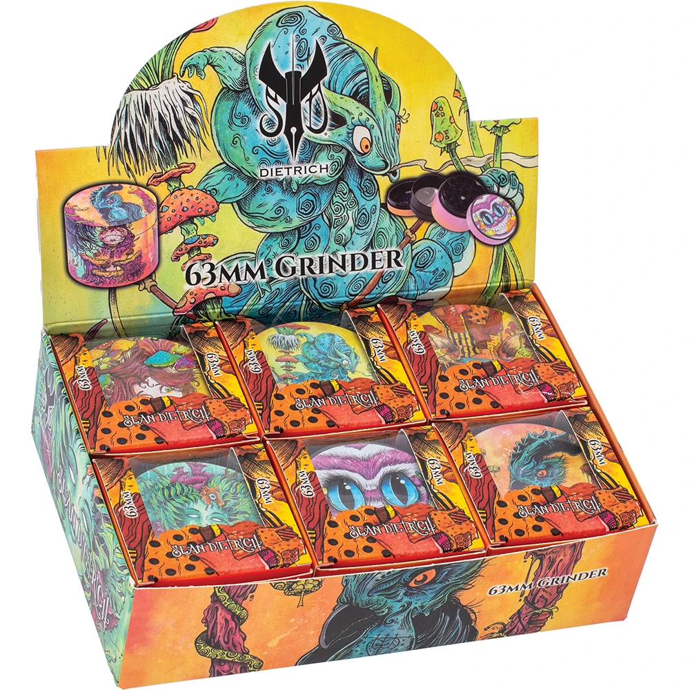 SEAN DIETRICH TIN ASHTRAYS - DISPLAY OF 24