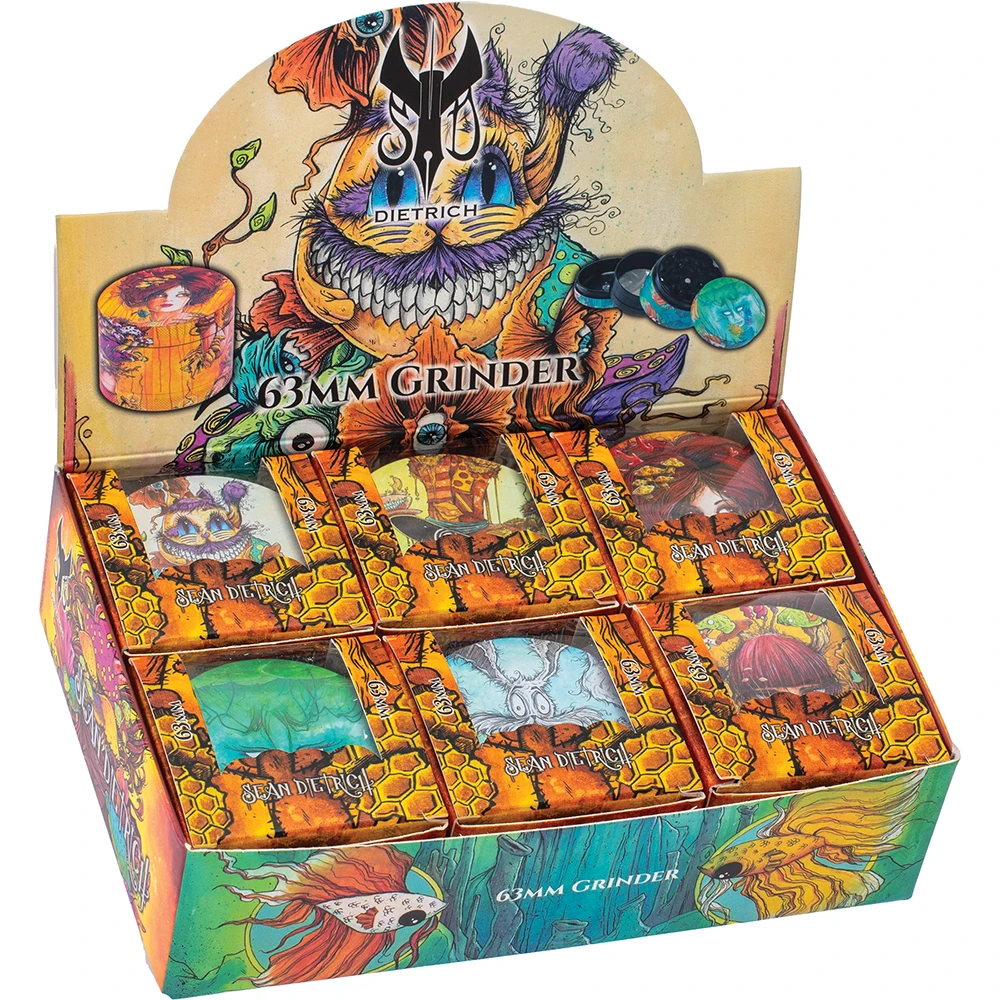 SEAN DIETRICH 63MM GRINDERS SET 1 - DISPLAY OF 6