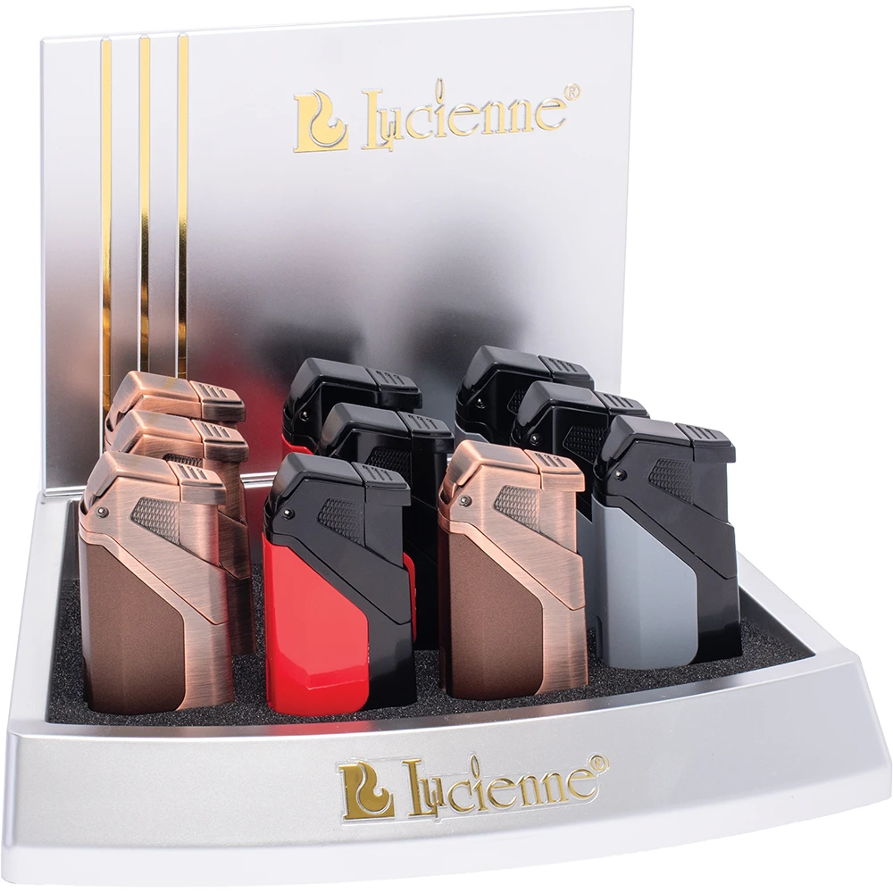 LUCIENNE DOUBLE JET TORCH - DISPLAY OF 10