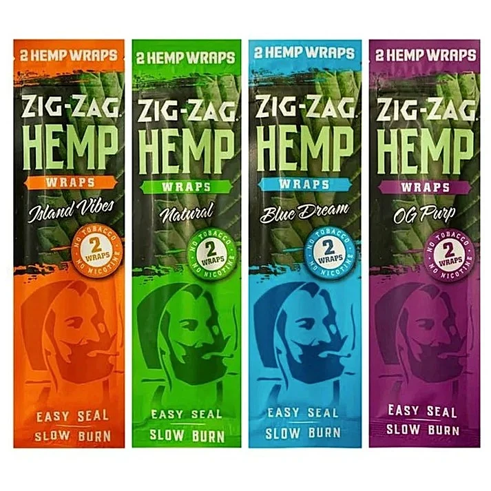 ZIG ZAG 2-PACK HEMP WRAPS - DISPLAY OF 25