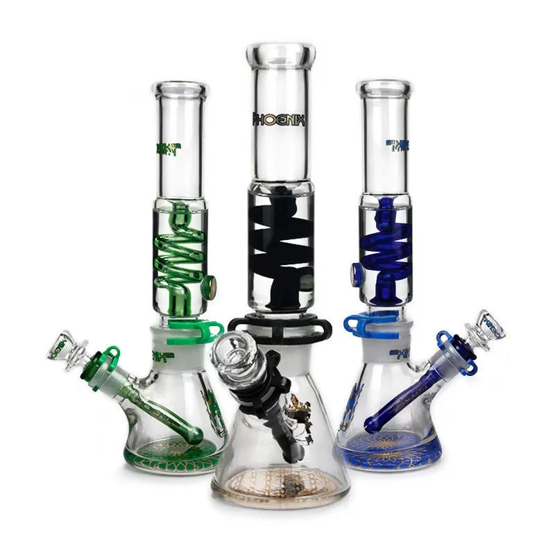 PHOENIX STAR FREEZABLE COIL BEAKER 7MM THICK WATERPIPE 12 WP100213
