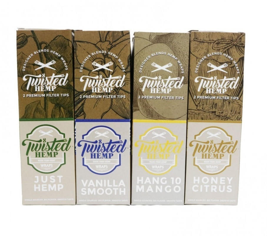  TWISTED DESIGNER BLENDS HEMP WRAPS - 15CT 