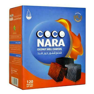  COCO NARA COCONUT SHELL CHARCOAL FLATS - 120CT 
