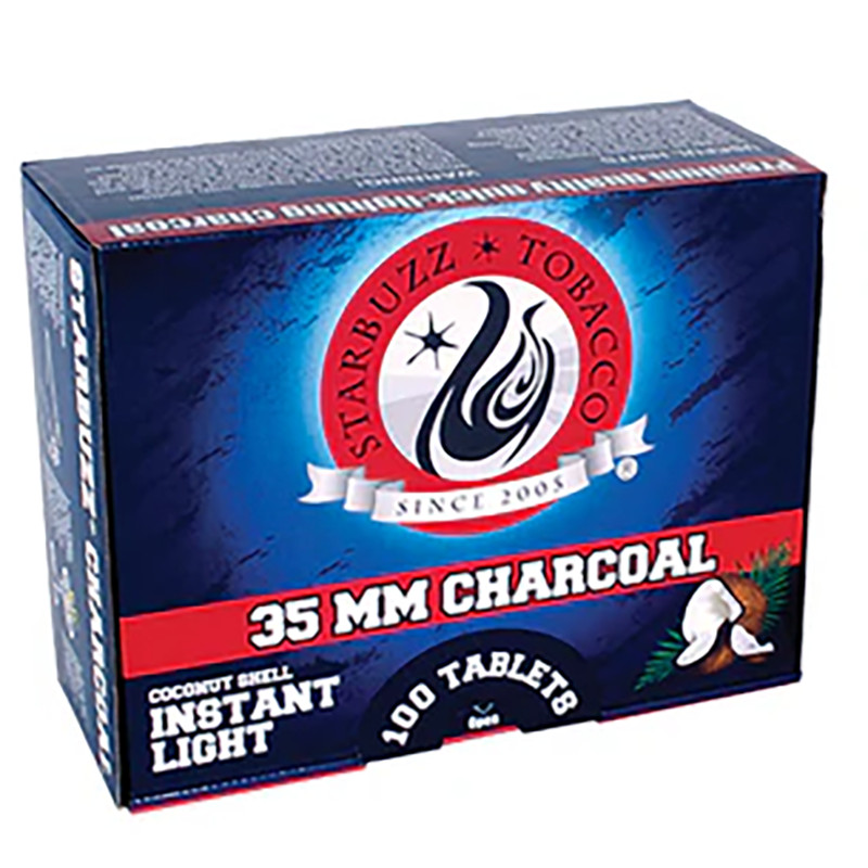 STARBUZZ INSTANT LIGHT COCONUT CHARCOAL TABLETS - 100CT DISPLAY