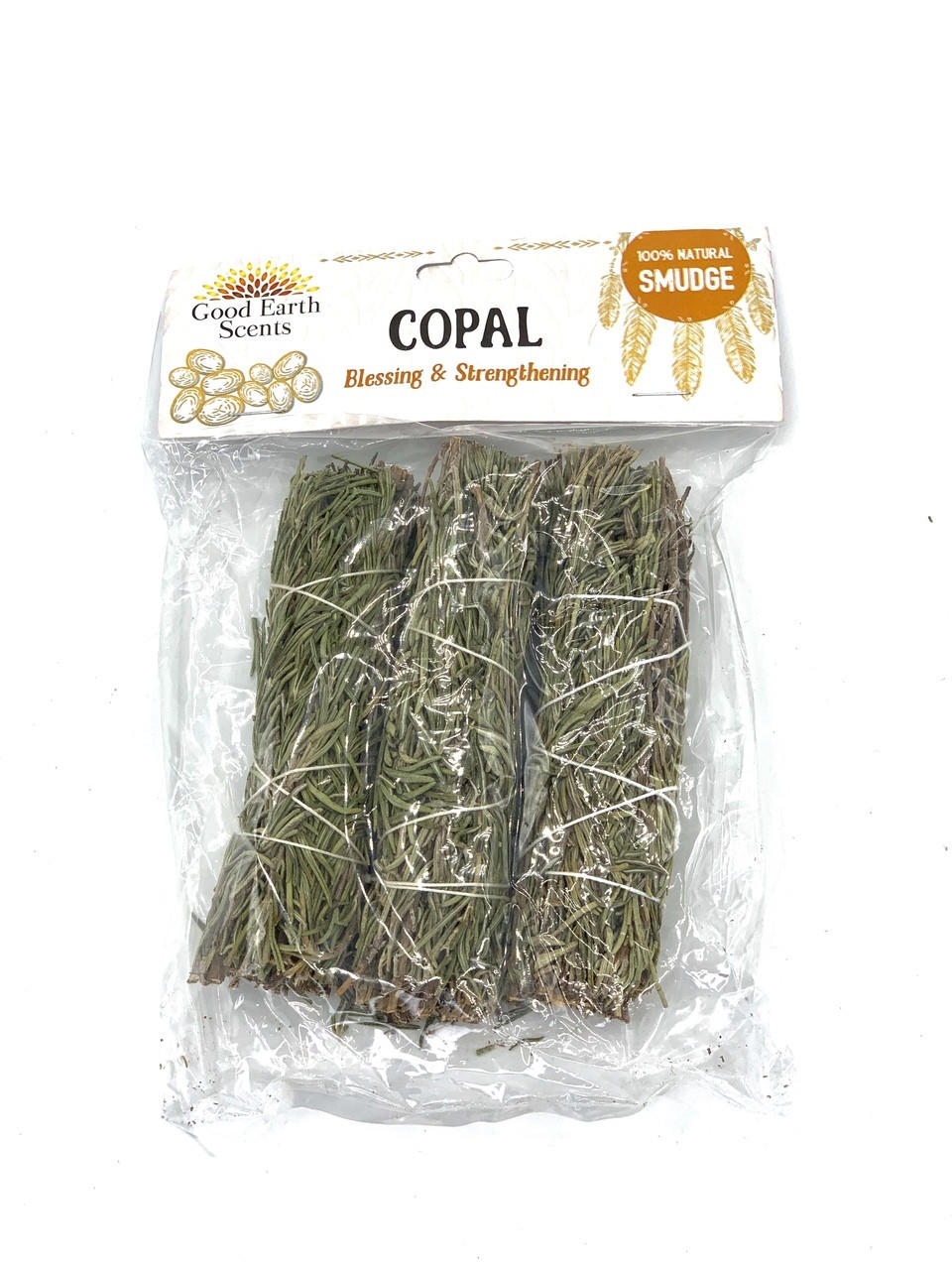  DHUPA COPAL SAGE SMUDGE 4" - 3CT 