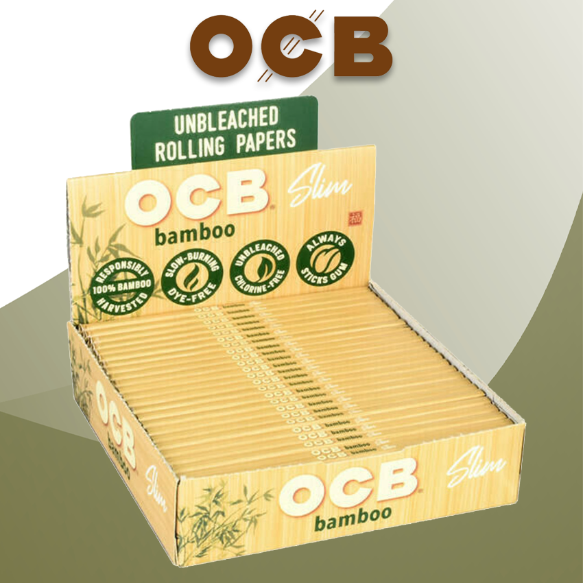 OCB BAMBOO SLIM ROLLING PAPER - 24CT
