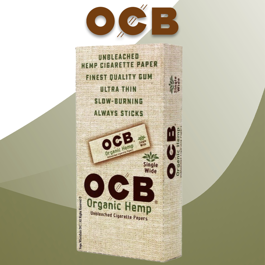 OCB ORGANIC SINGLE WIDE ROLLING PAPER - 24CT