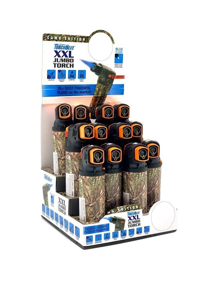 SMOKEZILLA XXL JUMBO TORCH - TORCH BLUE - 12CT 