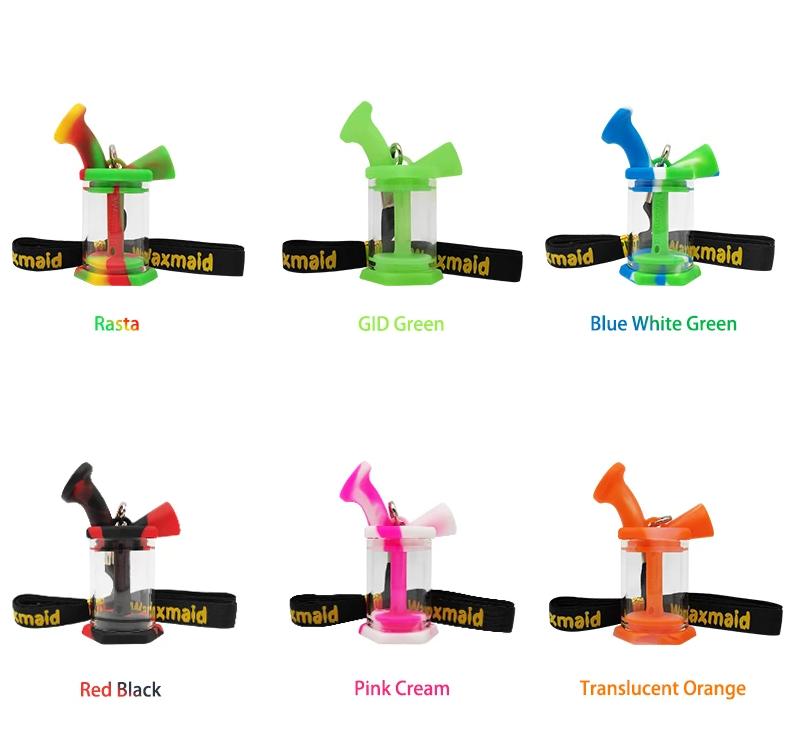  WAXMAID MINI SILICONE BUBBLER 3" - DISPLAY OF 12CT   (WAXMAID3) 