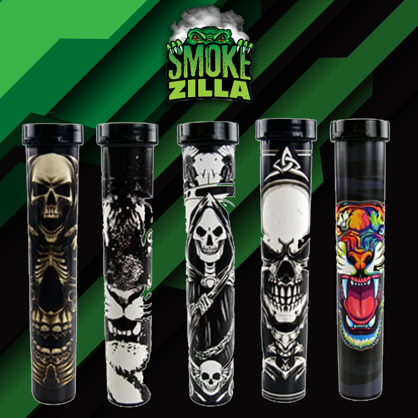SMOKEZILLA CIG SAVER PLASTIC TUBES - SMOKE ZILLA - 24CT