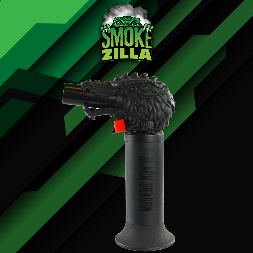 SMOKEZILLA BLACK DRAGON TORCH - SMOKE ZILLA - DISPLAY OF 6CT