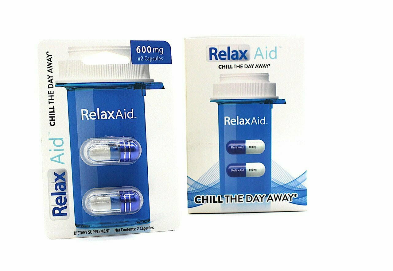  RELAX AID DIETARY SUPPLEMENT RELAX CAPSULES - 6CT 