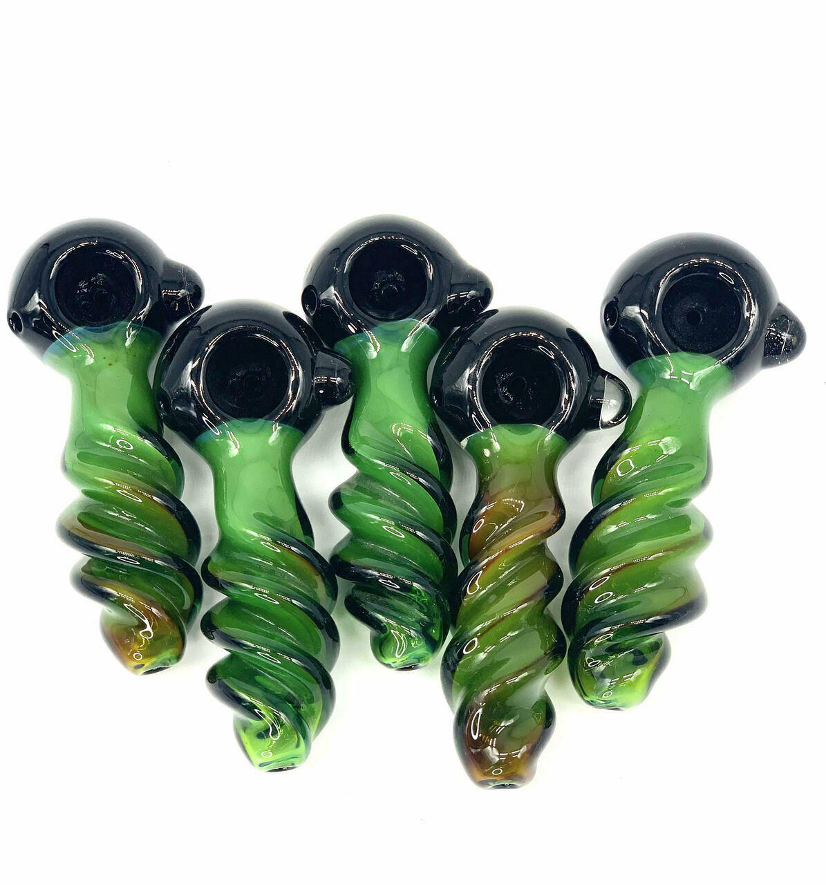  BODY TWIST HANDPIPE WITH DARK HEAD 4" - BAG OF 5 (HP872) 