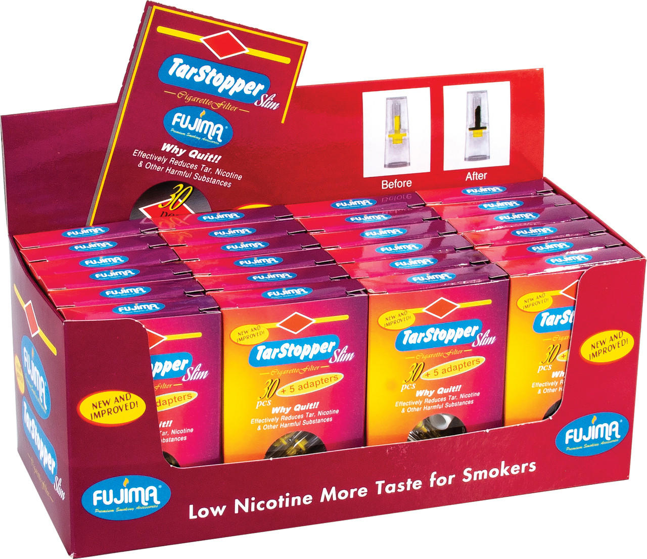  FUJIMA SLIM TAR STOPPER DISPLAY - 24CT 