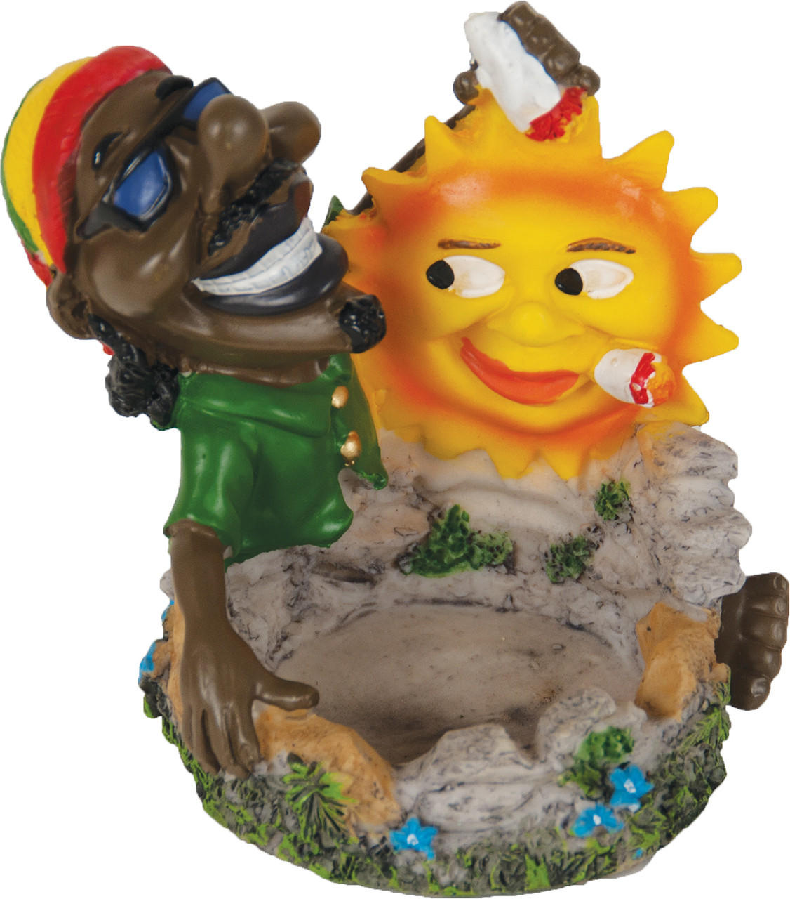  JAMAICAN POLY RESIN ASHTRAY (LT123) 
