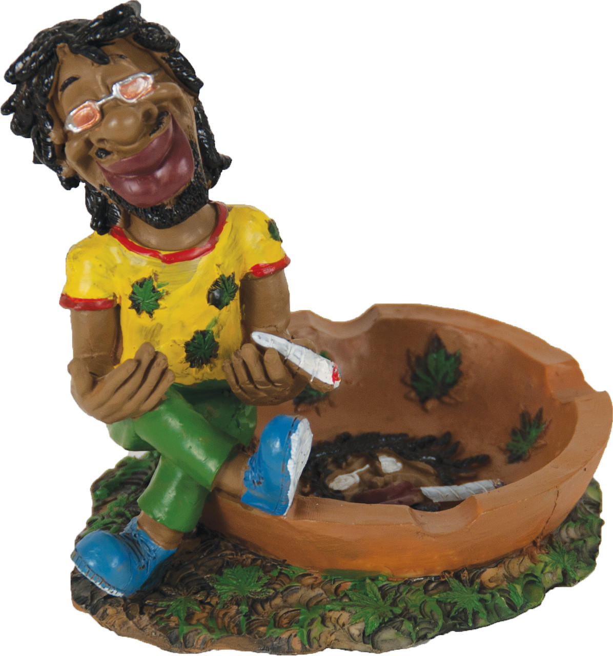  JAMAICAN POLY RESIN ASHTRAY (LT120) 
