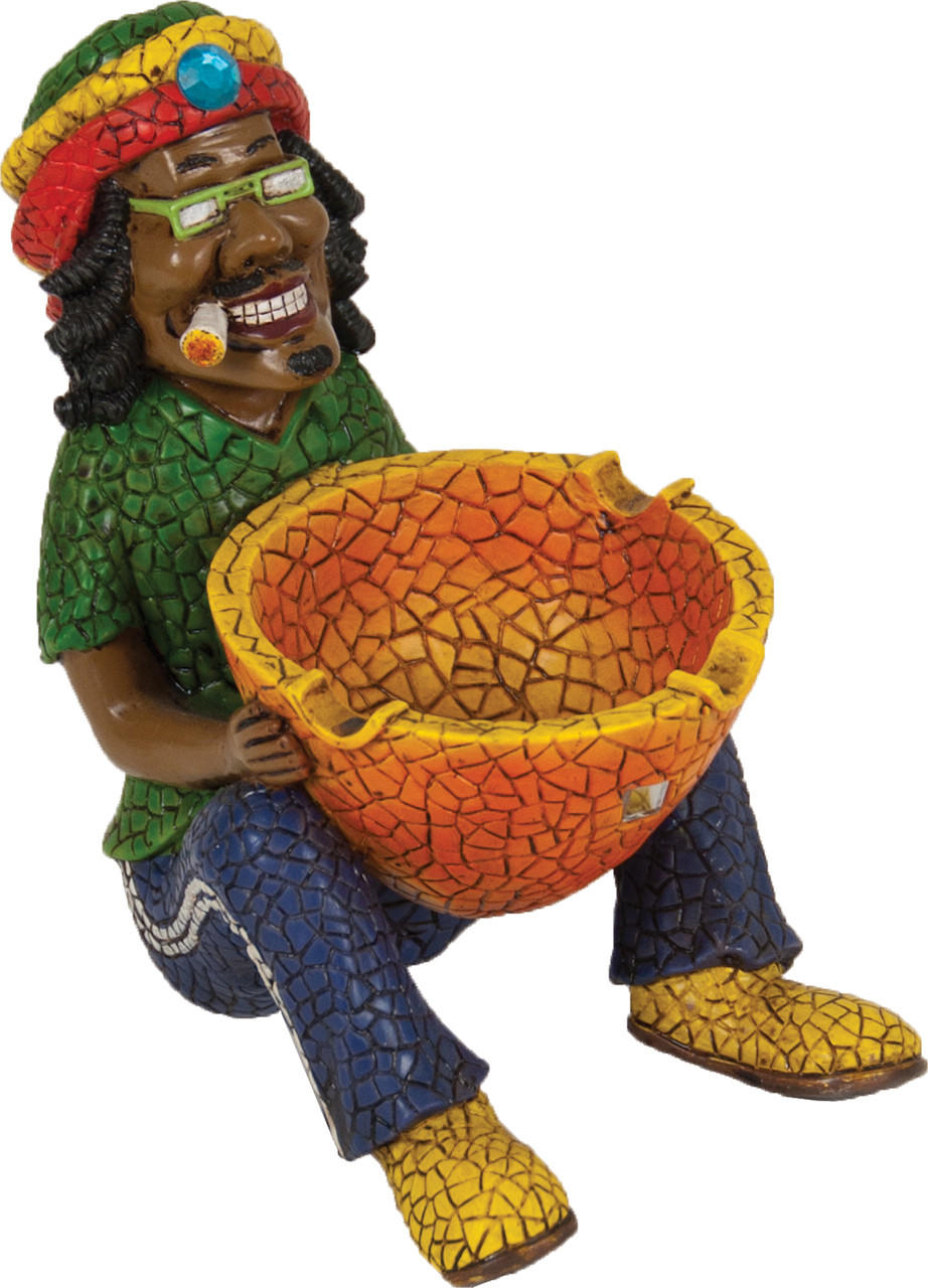  JAMAICAN POLY RESIN ASHTRAY (LT131) 