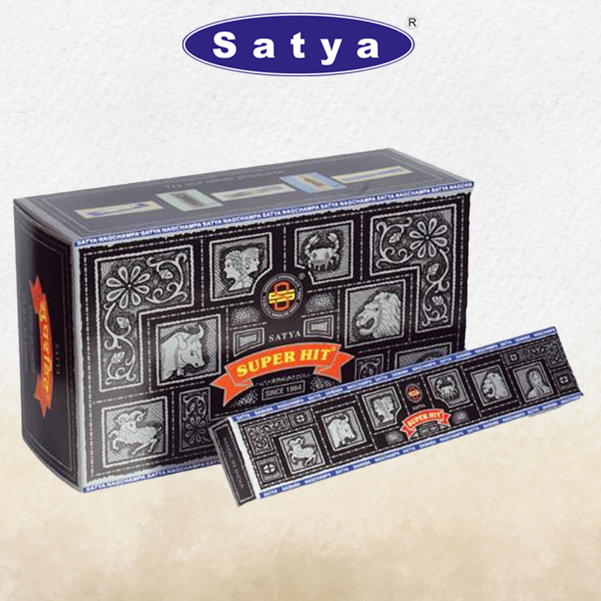 SATYA - SUPER HIT INCENSE STICKS - 12CT