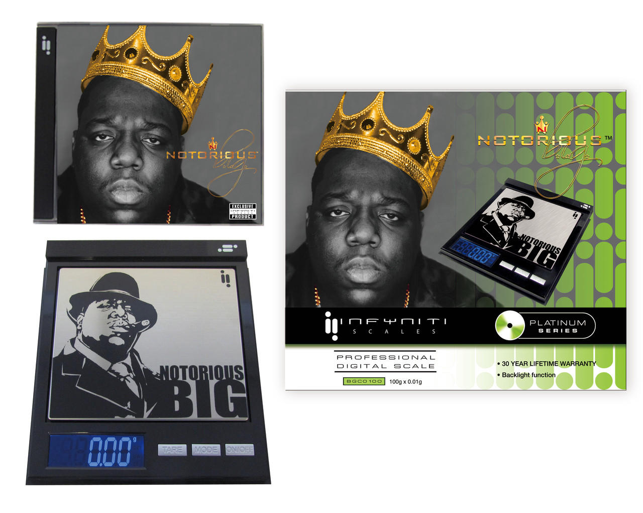  INFYNITI SCALES - NOTORIOUS B.I.G. 100g x 0.01g (BGCO100) 