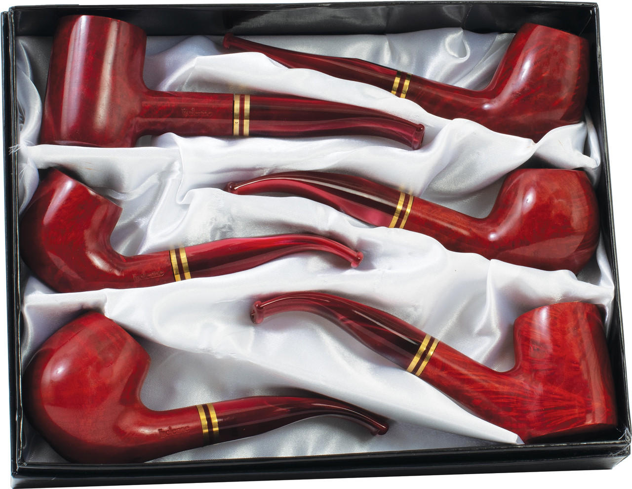  LUCIENNE WOOD PIPE DISPLAY - 6CT 