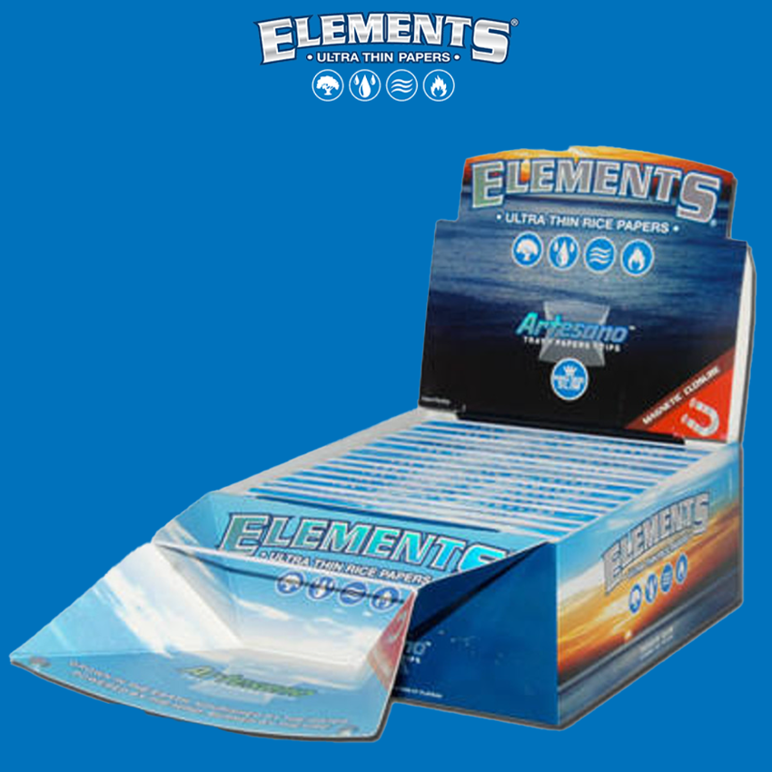 ELEMENT 1 1/4 ARTESANO ROLLING PAPERS DISPLAY - 15 BOOKS PER DISPLAY