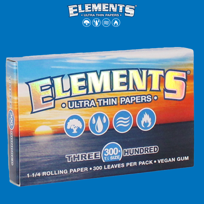 ELEMENTS ULTRA THIN 300s - 1 1/4 - 300 LEAVES PER BOOK - 20CT
