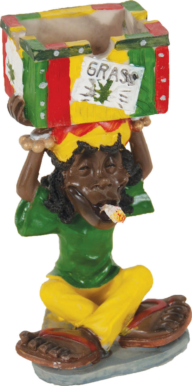  JAMAICAN POLY RESIN ASHTRAY (LT125) 
