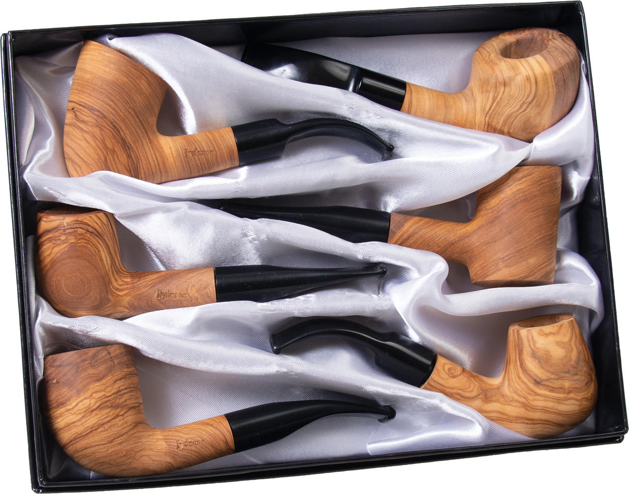  LUCIENNE SHERLOCK WOOD PIPE DISPLAY - 6CT (BW6K) 
