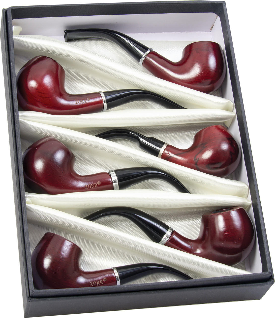  WOODEN SHERLOCK PIPES DISPLAY - 6CT 